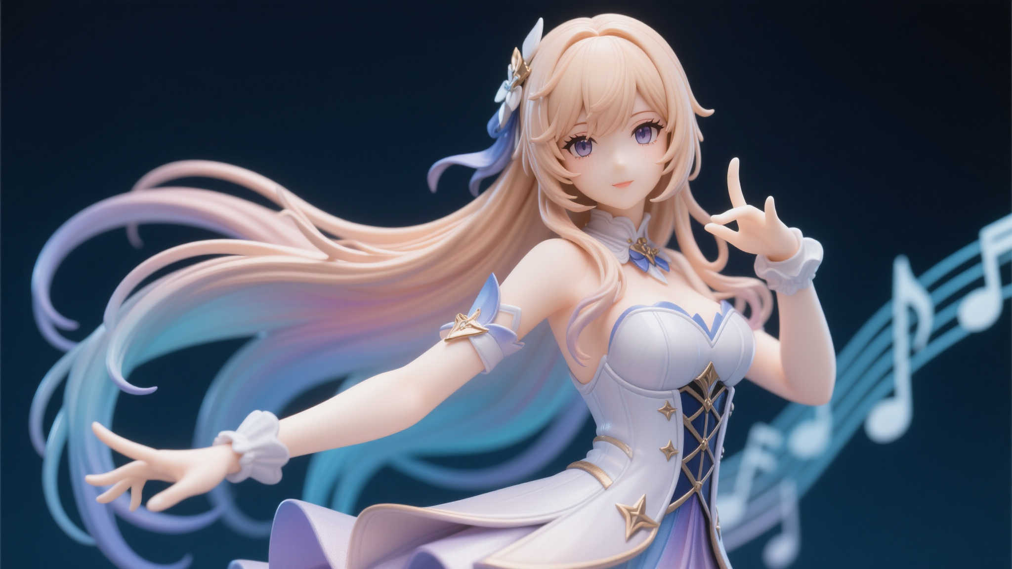 Myethos推出《明日方舟》特蕾西娅“旋律同行”手办